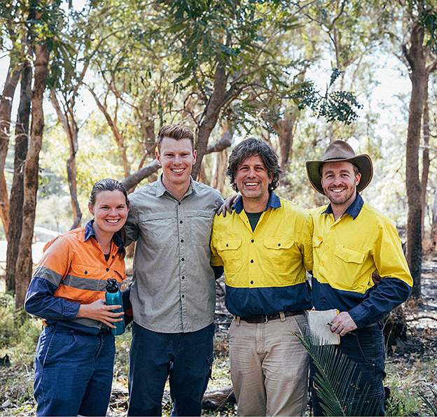 Image of 4 workers